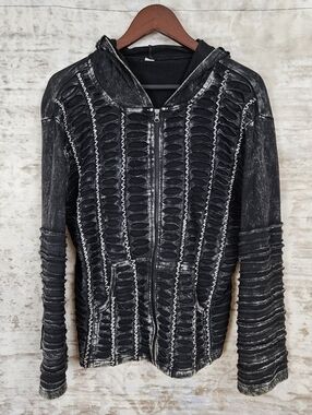 Karol Bartoszynski Mens Hoodie Sweatshirt Post Apocalyptic Mad Max Distressed L